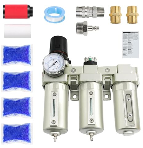 1/2 Air-Dryer-for-Compressor, Manual Drain Double Filtration & Drying