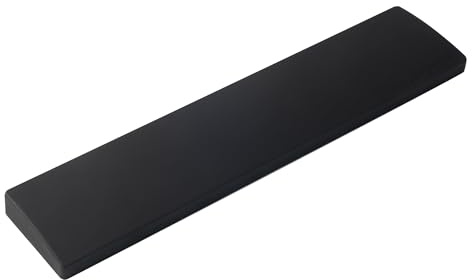 Keychron Silicone Palm Rest for K4 / K4 HE and Lemokey L1 / L1 HE – 372 mm / 14.65 Wrist Support for Compact 96% Layout Mechanical Keyboards, Smooth & Ergonomic Typing Comfort – Black