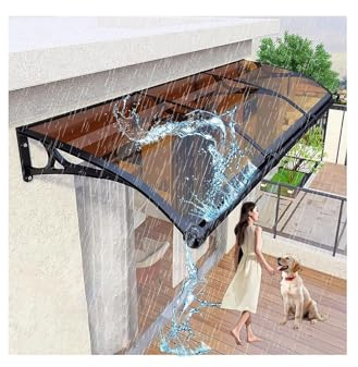 Outdoor Door Canopy Awning for Windows & Patios - Windproof Garden Shelter 60cm x 150cm - Versatile Veranda & Entrance Cover, Durable Weather Protection