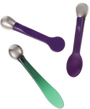 Homoyoyo 3 pièces Set de Cuillères Cosmétiques pour Crème Yeux Massage Visage Anti-poches et Rides Outil Beauté Facile à Utiliser pour Peau Ferme et