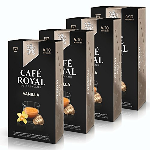 Café Royal Flavo ured Vanilla, Café, Café, Capsules de Café, Nespresso Compatible, torréfacteur 40 Capsules