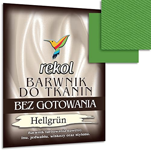 Wohnkult 15 g Textile Dye, No Boiling, Fabric Dye, Re-dyeing, 16 Selections (Light Green)