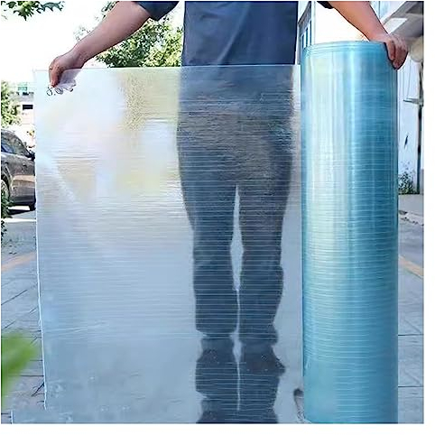 XILYZMO Polycarbonat-Dachplatte, Kunststoff Gewelltes Dachblech, Fenster Garten Markise Abdeckungen, Schlagzähigkeit 0,8mm Isolier-Paneele Für Carport Balkon(1x30m)