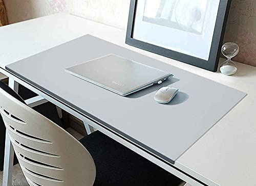 Benutzerdefinierte Größe Schreibtischunterlage Laptop Schreibtischunterlage Mausunterlage Schreibtischauflage Leder Schreibtischmatte mit Kantenschutz für Büro-oder Heimbereich(90 * 40cm)