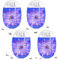Wffeila Moustique Tueur Lampe 4 Pack,Prise Moustique électrique,UV Anti Moustique,Lampe Anti Moustique,Professionnel et Efficace Prise Anti Insectes Electrique Bug Zapper Lampe avec Night Light