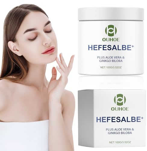 Hefesalbe, Yeast Ointment, Hefe Körperpeeling, für Reibeisenhaut und Trockener Haut, Hautreparatur-Hefecreme für Alle Hauttypen Geeignet Frauen und Männer