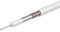 Labgear Cavo coassiale satellitare 250 m tamburo RG6 bianco antenna digitale dati e satellitare cavo TV coassiale a iniezione di gas, schiuma dielettrica intrecciata, schermatura in alluminio, guaina