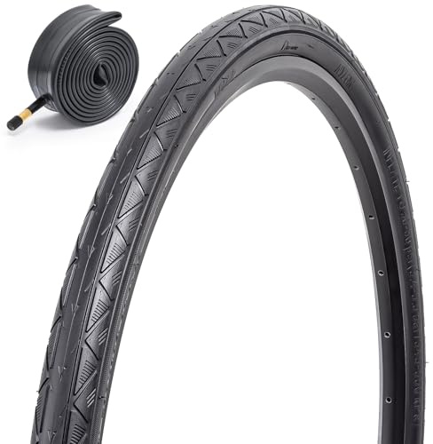 FengCan 700x35C Pneumatico per bici 37-622 700C Pneumatico per bicicletta e 28 pollici Tubo per bici adatto per 700 x 35C City/Road pieghevole pneumatico di ricambio per bici (singolo)
