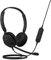 Jabra New Evolve 10 Auricular con Cable y micrófono con cancelación de Ruido para PC/portátil - USB-A - Certificado TCO - Ligero - Controles de Llamada/Volumen para reuniones en línea - Negro