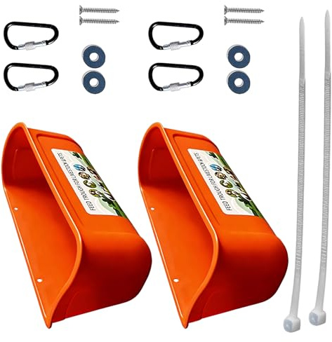 YIGZYCN 2 comederos colgantes para aves de corral, estabilidad, derrames para bandadas activas, pájaros, patos, solución de alimentación, alimentador de aves de corral