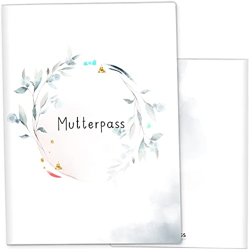 OLGS Mutterpasshülle 3-teilig Amazing Aquarell, Schutzhülle für den Mutterpass | Geschenkidee Schwangerschaft und für werdende Mütter (Mutterpass-Hülle ohne Personalisierung, Aquarell-02)