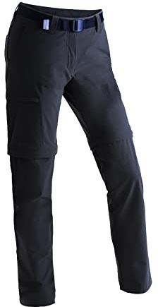 Maier Sports Inara Slim Zip, Damen Wanderhose, Wasserabweisende Hose für Trekking und Hiking, Enganliegender Schnitt, Zipp-off-Funktion, PFC-frei, mSTRETCH pro 4 & Dryprotec