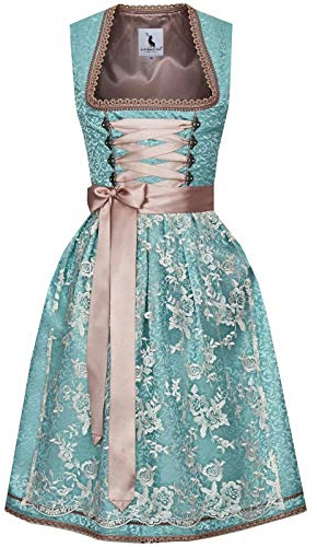 Alpenmärchen Melena Midi Dirndl aus Exklusiver Kollektion Gr.36 - ALM761