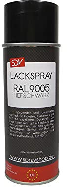 SDV Chemie Lackspray RAL 9005 schwarz glänzend 3x 400ml TIEFSCHWARZ Acryllack Autolack