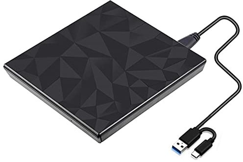 OYZY USB 3.0 & Typ C Dvd Drive, Portable Slim CD Burner Driver Gratis-Drive Ad Alta velocità in Lettura E Scrittura Registratore Esterno Dvd-RW Player per Il Computer Portatile del PC Desktop