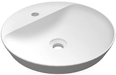 Einbauwaschbecken rund Einloch-Variant 42 x 42 cm Weiß