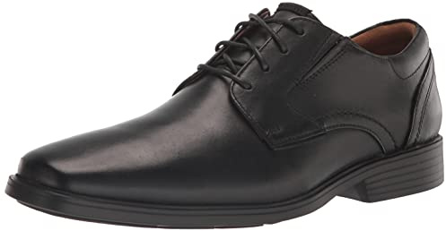 Clarks mäns Clarkslite Low Oxford, Svart Leat, 44.5 EU