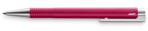 Lamy logo M+ raspberry Kugelschreiber in Strichbreite M | Lamy Kugelschreiber in einem eleganten & robusten Gehäuse aus Kunststoff – inkl. Großraummine LAMY M 16 in schwarz