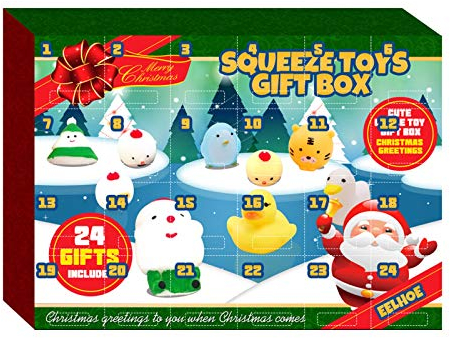 TianWlio Der kleine Adventskalender EIN Geschenk Weihnachtstüren mit 24 2020 Wohnkultur Adventskalender 2022 Weihnachtskalender (Multicolor, One Size)