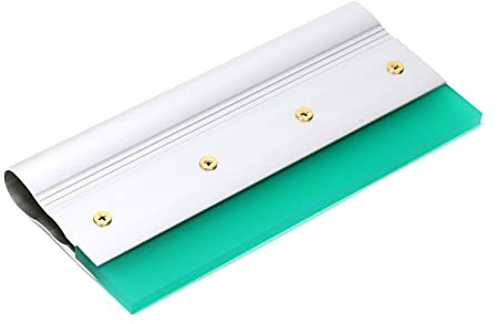 10 Inch Screen Printing Ink Squeegee with Aluminum Handle, 75 Durometer, Flat Squeegee for DIY Hand Printing, Flat Patterns | Flat Squeegee for DIY Hand Printing, Flat Patterns