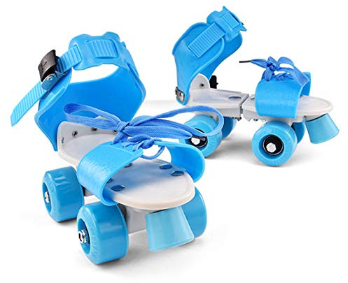 ERYUE Kinder Rollschuhe-Verstellbare Größe Kinder Rollschuhe Zweireihige Schlittschuhe Skateschuhe Doppelräder Schlittschuhe für Anfänger Mädchen Jungen