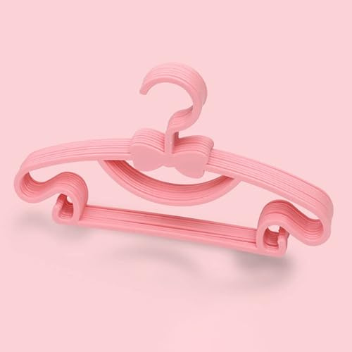 10 STK Barnklädhängare, Utrymmesbesparande Hängare Heavy Duty Torr Våta Tjocka Hängare För Hem Sovsal Håll Baby Barnkläder, Skjorta, Linne, Klänning, Jumper, Tröjor(Rosa)