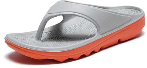 NIDDISLIP Men's Flip-flops Summer Arch Support Sandals Platform Sports Slipper for Sports Beach Outdoor Shock Absorption Rehabilitation Slippers