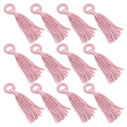 ULDIGI 12 Stück Diy-schmuckzubehör Kleine Quaste Ring Schmuckanhänger Basteln Quaste Schmuck Anhänger Handyanhänger Material