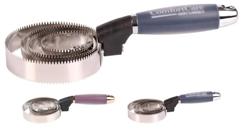 NETPROSHOP Doppelseitiger Striegel ComfortCare Federstriegel Metall mit Gelgriff, Farbe:Navy