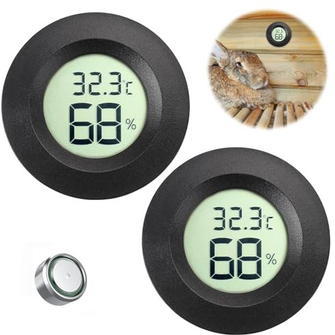 Liameph 2-in-1 Reptile Accessories, Vivarium Thermometer for Bearded Dragons, Leopard Geckos, Jumping Spiders & More, Fast & Accurate, Ideal for All Reptile Tanks