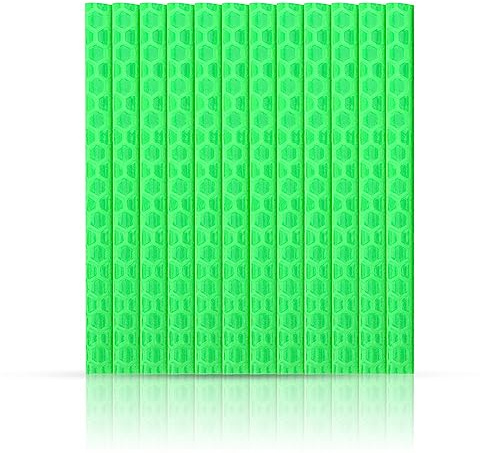 Qukaim Bicycle Reflective Tube 12 Pcs Bike Bicycle Wheel Spoke Reflectors, Green Reflective Clip Tubes for Enhanced Visibility, Easy Installation, Suitable for All Bicycle Types