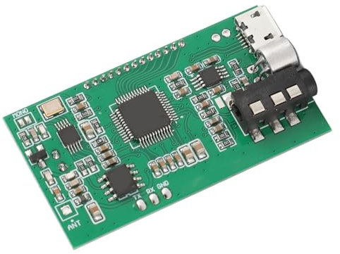 FM Transmitter Module, Professional High Sensitivity Digital Sound Mic Development Board for Radio Station Sound Transmitting with Stereo Modulation and 100m Coverage