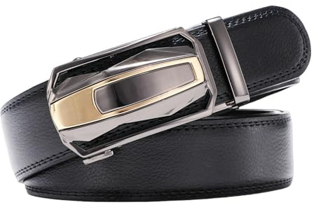 CMZYBBD GüRtel Herren Herrenledergürtel Für Geschäftliche Und Lässige Kleidung - Vielseitiger Hosengürtel Für Die Tägliche Anwendung-schwarz-110 cm