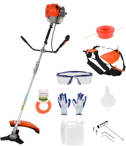 JGHFReW Desmalezador portátil a Gas de 52 CC, 2 Tiempos, Mango de plástico, seto inalámbrico 2 en 1, Compatible con Modelos de Herramientas de jardín para número de Pieza 52 CC