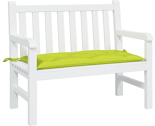 Genérico Cojín de Banco de jardín Tela Ox Verde Brillante 100x50x7 cm,Casa y jardín,Decoración,Cojines para sillas y sofás,Verde,361575