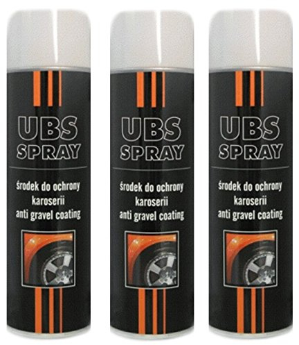 Troton UBS 3 x 500ml Spray WEIß UNTERBODENSCHUTZ Anti Gravel Schutz KUNSTHARZ GRAVEX