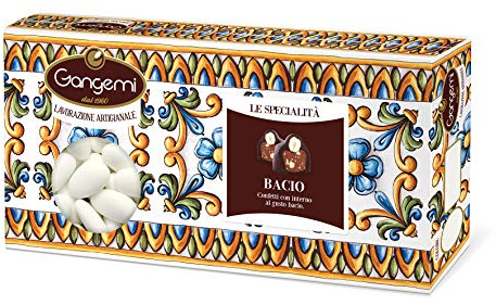 Gangemi Confetti Artigianali con Mandorla Intera Tostata e Cioccolato Gusto Bacio - 1000 g