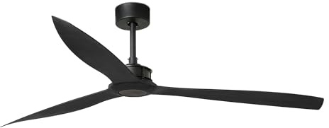 FARO BARCELONA 33432 - JUST FAN Ventilateur de plafond noir mat avec moteur DC 178cm de CONILLAS