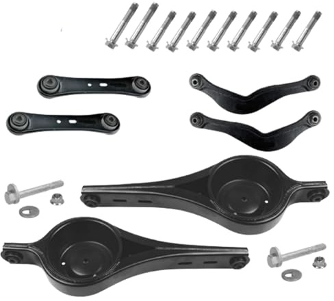 2x Federaufnahme 4x Querlenker Hinterachse oben unten Schrauben Satz für Ford Mondeo IV BA7 + Stufenheck + Turnier