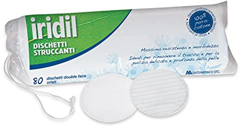 MONTEFARMACO OTC SpA Dischetti Struccanti 80 Pezzi Morbidi in Cotone Rotondi per Eliminare il Trucco