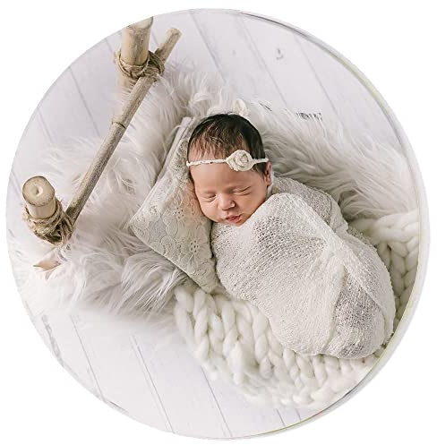 Kleiner runder Magnet mit eigenem Foto personalisierbar - Runder Kunststoffmagnet mit glänzender Oberfläche - Kühlschrankmagnet mit Fotodruck auf 6,3 cm Durchmesser