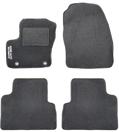 Auto Accessori Lupex | Juego de 4 Alfombrillas de Coche compatibles con C-MAX (2010-2019) con 2 Clips de fijación | Alfombras moldeadas de moqueta con Bordado en el Lado del Conductor