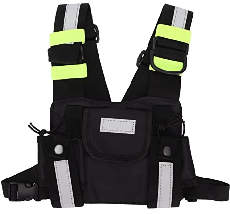 Funk-Schultergurt-Holster-Brusttaschenhalter für TYT Zwei-Wege-Walkie-Talkie, Universal-Westen-Rig, Vordertasche, Verstellbare Träger