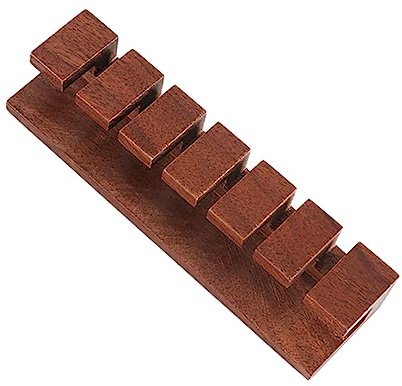 Gadpiparty Cable Organizer Walnut Wood Solid Adhesive Cord Holder for Usb and Ethernet Cables, Desk and Tv Wire Management for Home and Office Use