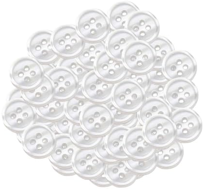 Generic Bunte Knöpfe 200 Stück Harzknöpfe 11,5 mm Rund 4-Loch-Knöpfe Kinderknöpfe zum Basteln und Nähen für DIY