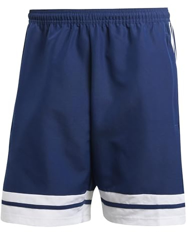 adidas Hombre Squadra25 Downtime Woven Short Shorts, Team Navy Blue 2/White, M