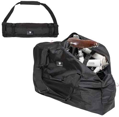 lamaki Fahrrad Transporttasche XL für Klappfahrrad 14-20 Zoll - Universalgröße kompatibel mit Brompton, Dahon, Giant, Birdy, Oyama - Ideal für Aufbewahrung & Reisen