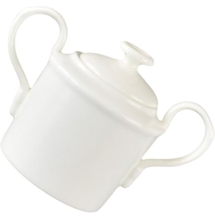 Garneck Tarro de Cerámica Blanca para Almacenar Azúcar Recipiente para Café Y Dulces Azucarero de Porcelana Apto para Restaurantes Y Hogares