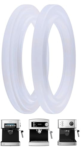 RECAMAT® 2 Juntas para Cecotec Power Espresso 20, Matic y Professionale | Silicona de calidad para un sellado fiable y duradero en Portafiltro