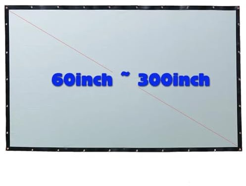 CQJJXKYC Motor-Leinwand Große HD 100 bis 300 Zoll Rückprojektionsleinwand Stoff ohne Rahmen Rückprojektionsvorhang 16:9/4:3 optional Heimkino(300 inch)